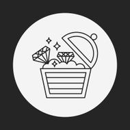 Treasure line icon N19