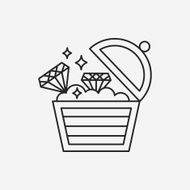Treasure line icon N20
