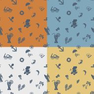 Four Background in Different Colors N12
