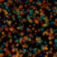 Orange Polygon Connection Design Pattern