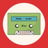 Audiotape theme elements vector eps N62
