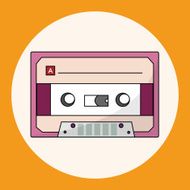 Audiotape theme elements vector eps N64