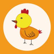 animal chicken cartoon theme elements N4