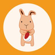 animal rabbit cartoon theme elements N14