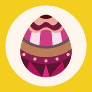 easter egg flat icon elements background eps10 N2