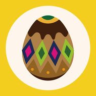 easter egg flat icon elements background eps10 N3