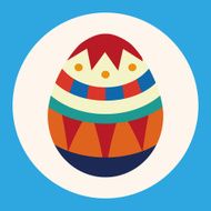 easter egg flat icon elements background eps10 N4