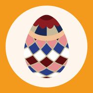 easter egg flat icon elements background eps10 N8