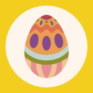 easter egg flat icon elements background eps10 N9