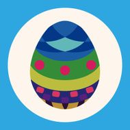 easter egg flat icon elements background eps10 N10