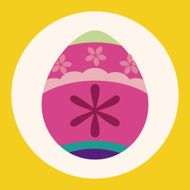 easter egg flat icon elements background eps10 N11