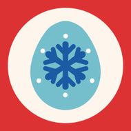 easter egg flat icon elements background eps10 N12