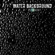The crystal clear water drops on a shiny surface N3