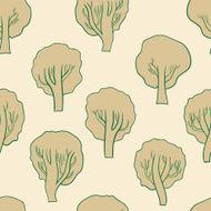 Seamless brown trees