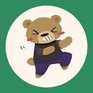 animal bear cartoon theme elements N8