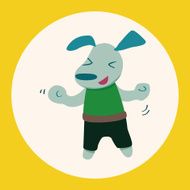 animal dog cartoon theme elements N16