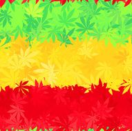 Ethiopia flag seamless pattern Jamaica reggae music vector Colorful africa N2