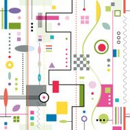 trendy colorful abstract background