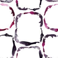 Vector grunge watercolor frames seamless pattern
