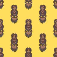 cute owl seamless N2