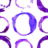 Seamless pattern with wine stain