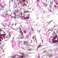 Seamless imprints pattern of the branched herbs N4