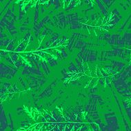 Seamless imprints pattern of the branched herbs N5