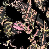Seamless imprints pattern of the branched herbs N10