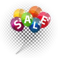 Color Glossy Balloons Background Vector Illustration N157
