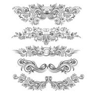 Ornate frames and scroll elements N5