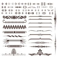Ornate frames and scroll elements N6