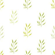 Seamless hand-drawn floral pattern with herbs N5