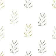 Seamless hand-drawn floral pattern with herbs N8