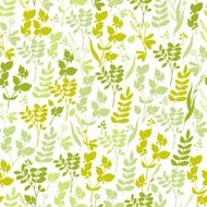 Seamless hand-drawn floral pattern with herbs N9