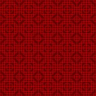 Seamless Chinese window tracery round corner square cross line pattern