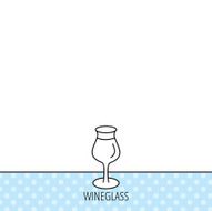 Wine glass icon Goblet sign N3