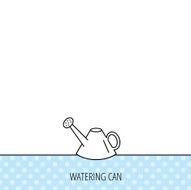 Watering can icon Gardener equipment sign N8
