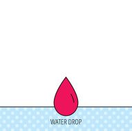 Water drop icon Liquid sign N11
