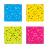 Wallet icon Cash money bag sign N6