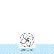 Ventilation icon Fan or propeller sign N11