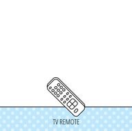 Remote control icon TV channels sign N13