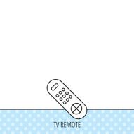 Remote control icon TV channels sign N14