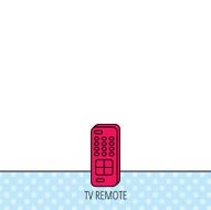 Remote control icon TV channels sign N15