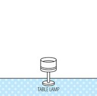 Table lamp icon Desk light sign N8