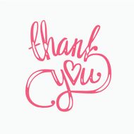 &#039;thank you&#039; hand lettering - handmade calligraphy