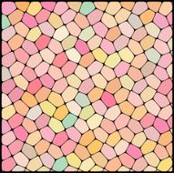 abstract background consisting of geometrical shapes Pink orange yellow