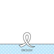 Awareness ribbon icon Oncology sign N2