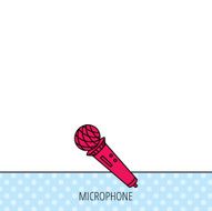 Microphone icon Karaoke sign N3