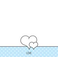 Love heart icon Couple romantic sign N4
