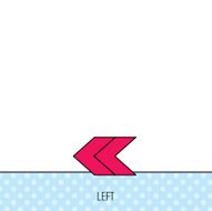 Left arrow icon Previous sign N6